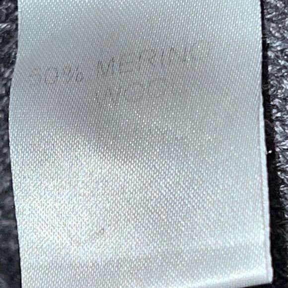 COCOGIO Anthropologie Button front Grey Wool Blend Crop Oversized Cardigan Sz M - Picture 4 of 6